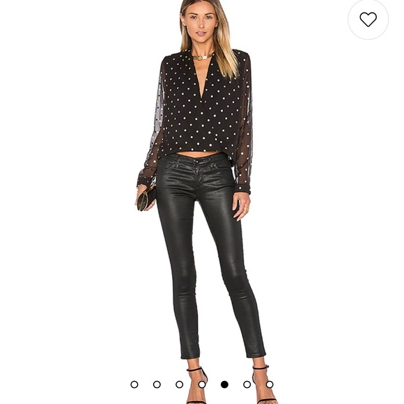 NWOT For Lovers + Friends Revolve Polka Dot Top Size Small - Picture 5 of 8